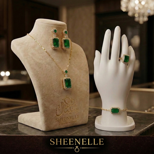 👑 طقم مجوهرات الزركونيا الملكي Cubic Zirconia |sheenelle