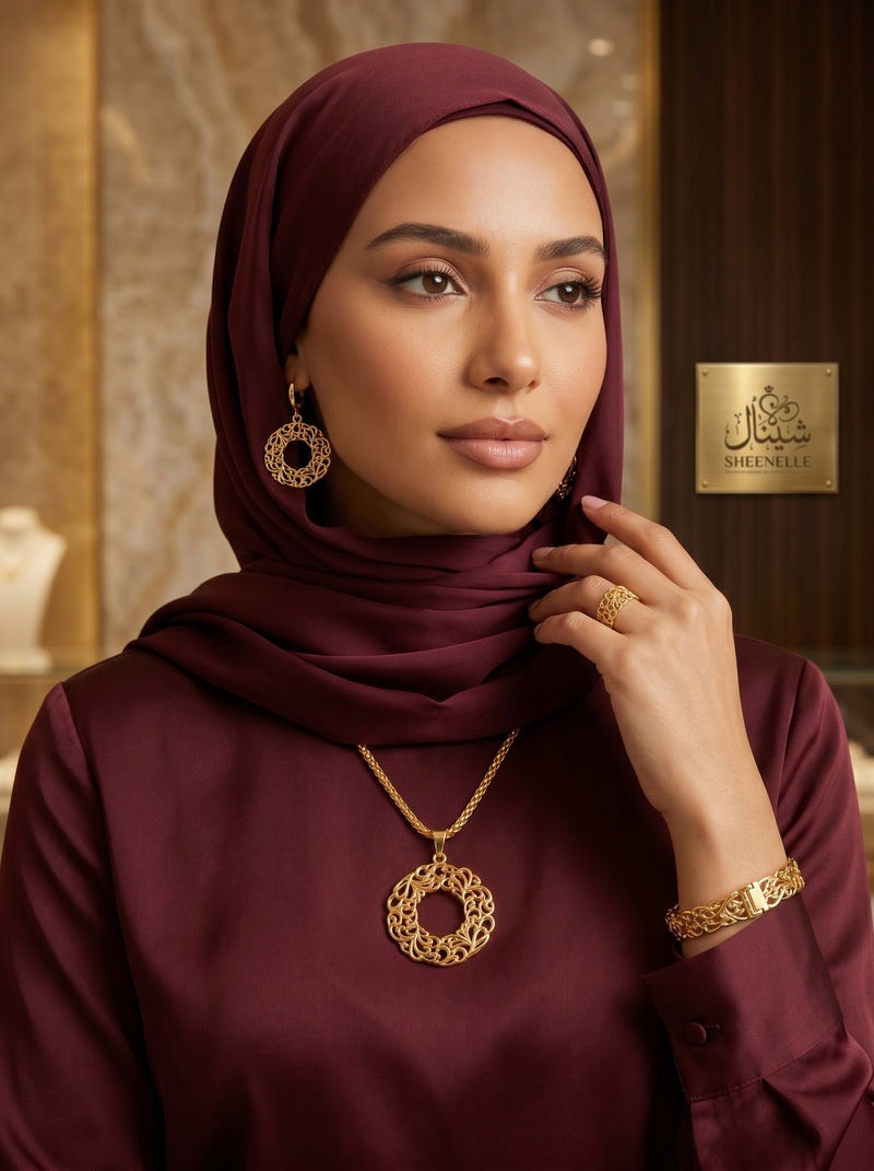 طقم الماراكشية الملكي – أناقة تقليدية فاخرة✨