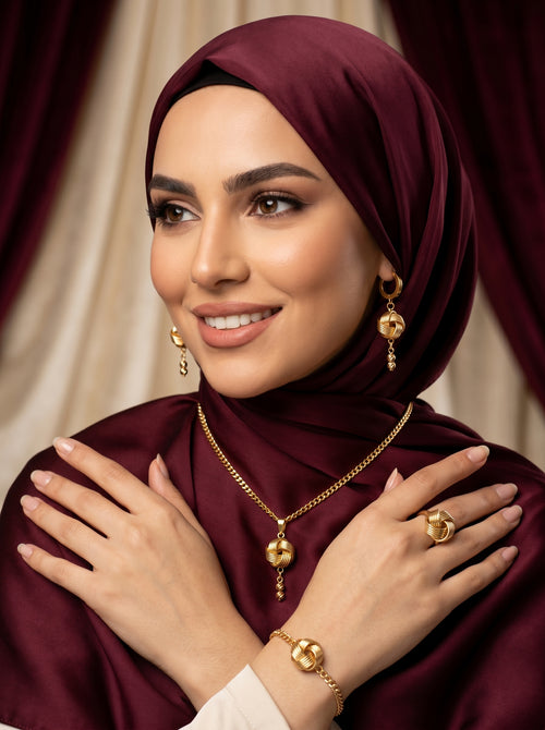 💎 طقم العقدة الجزائرية – أناقة تقليدية بلمسة عصرية