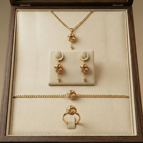 💎 طقم العقدة الجزائرية – أناقة تقليدية بلمسة عصرية