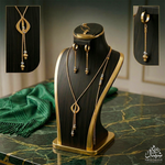 طقم أورورا (Aurora) الساحر | مزيج الذهبي والفضي لإطلالة استثنائية ✨